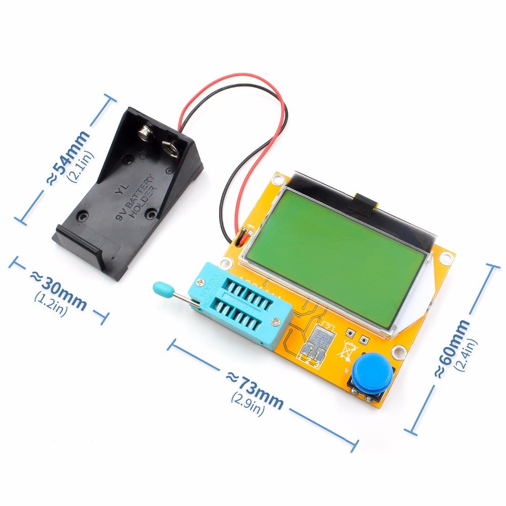 LCR-T4 Digital Transistor Tester Resistor Capacitor Test Diode Inductance Multimeter With Hook Test