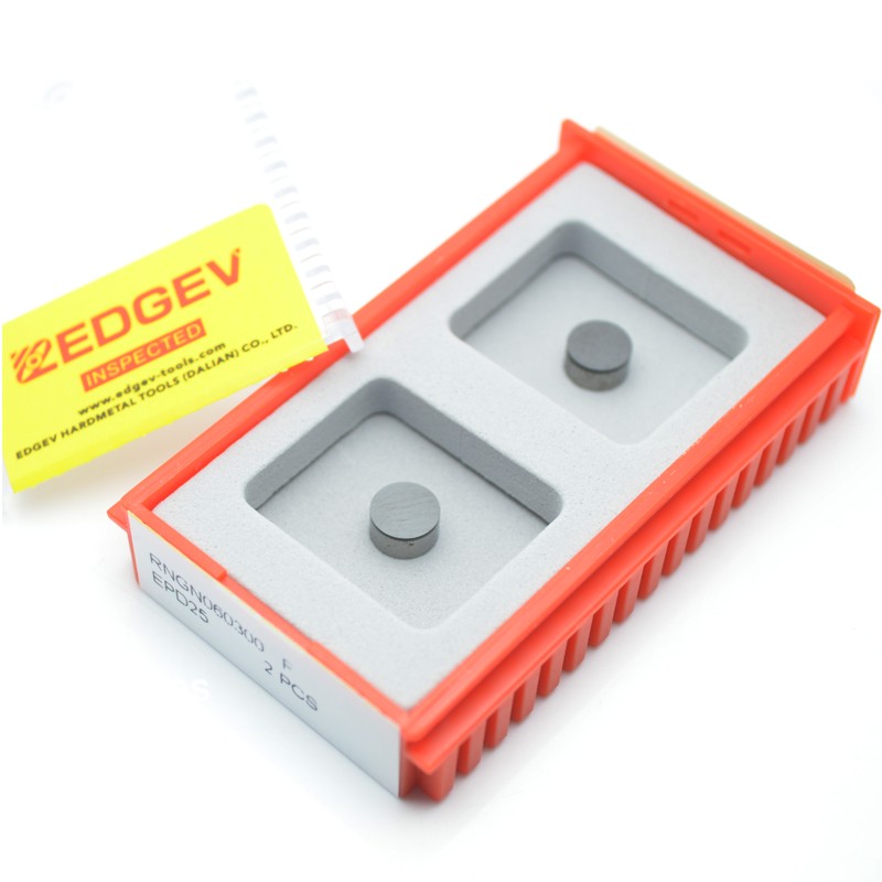 EDGEV Full Face PCD Diamond Inserts RNGN0603 RNGN0903 RNGN0904 RNGN1203 RNGN1204 RNGN RNMN Round Turning Tools