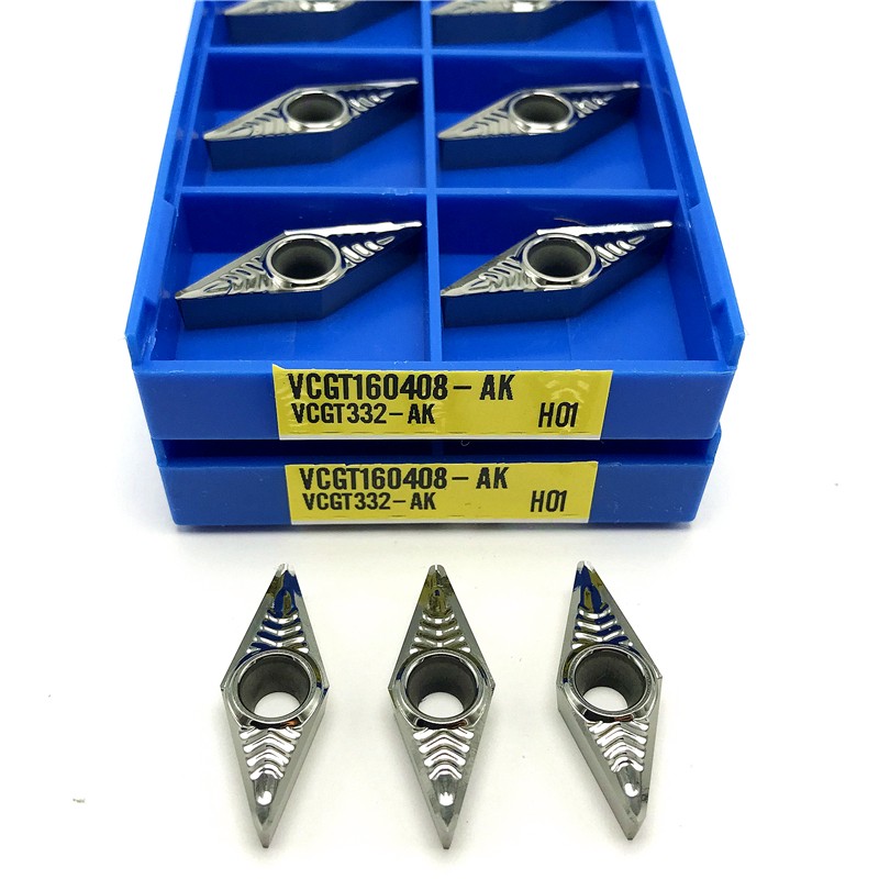 VCGT160402 VCGT160404 VCGT160408 AK H01 aluminum insert inner turning tool cnc lathe tools high quality aluminum copper tool