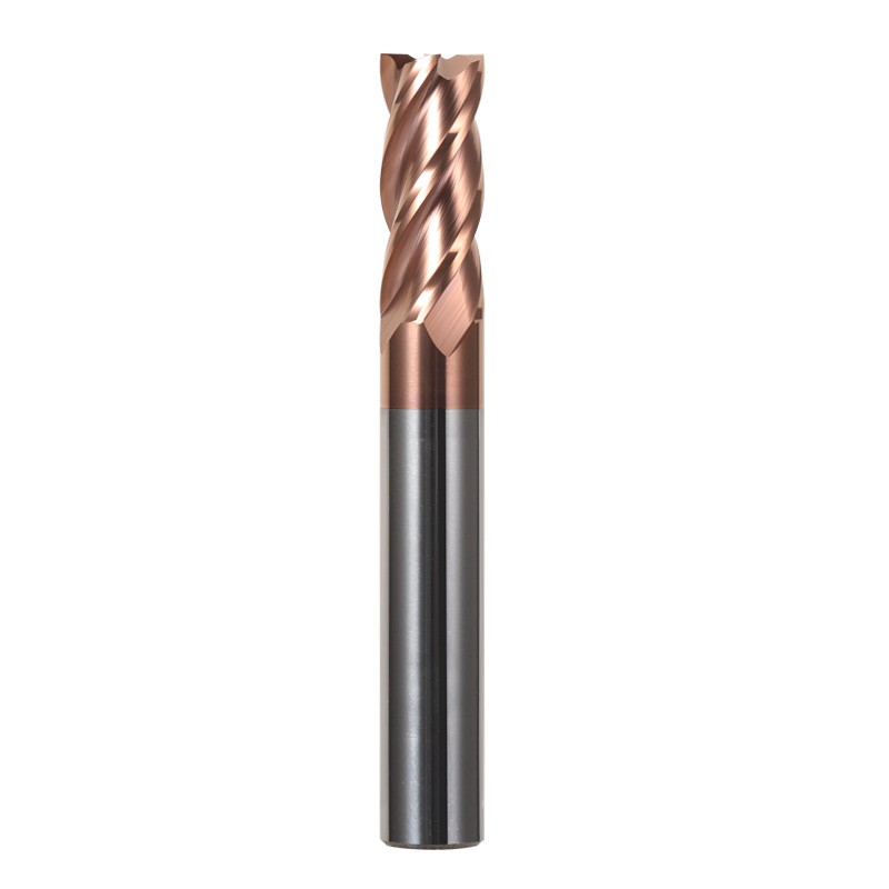 HRC55 Solid Carbide End Mill 1 2 4 5 6 8 10 12mm 4Flutes Milling Cutter Alloy Tungsten Steel Cutting Tool CNC Maching Endmills