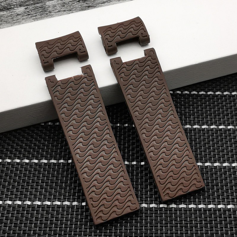 Top Quality 22x20mm Diver & Marine Waterproof Silicone Rubber Watchband Wrist Watch Band Belt for Ulysse Nardin Belt Tools