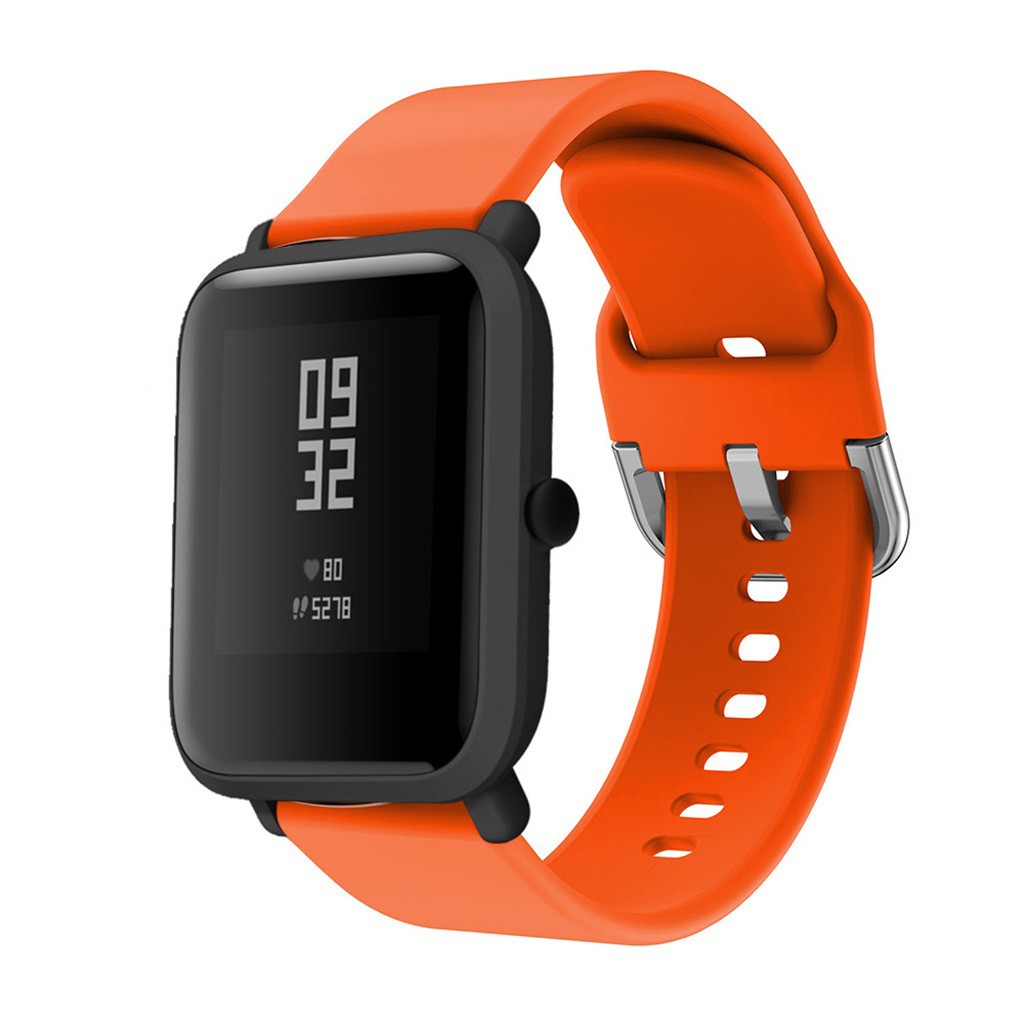 الذكية ووتش Watchbands سيليكون استبدال حزام الأشرطة ل Xiaomi Huami Amazfit بيب الشباب ووتش 애플워치 스트랩