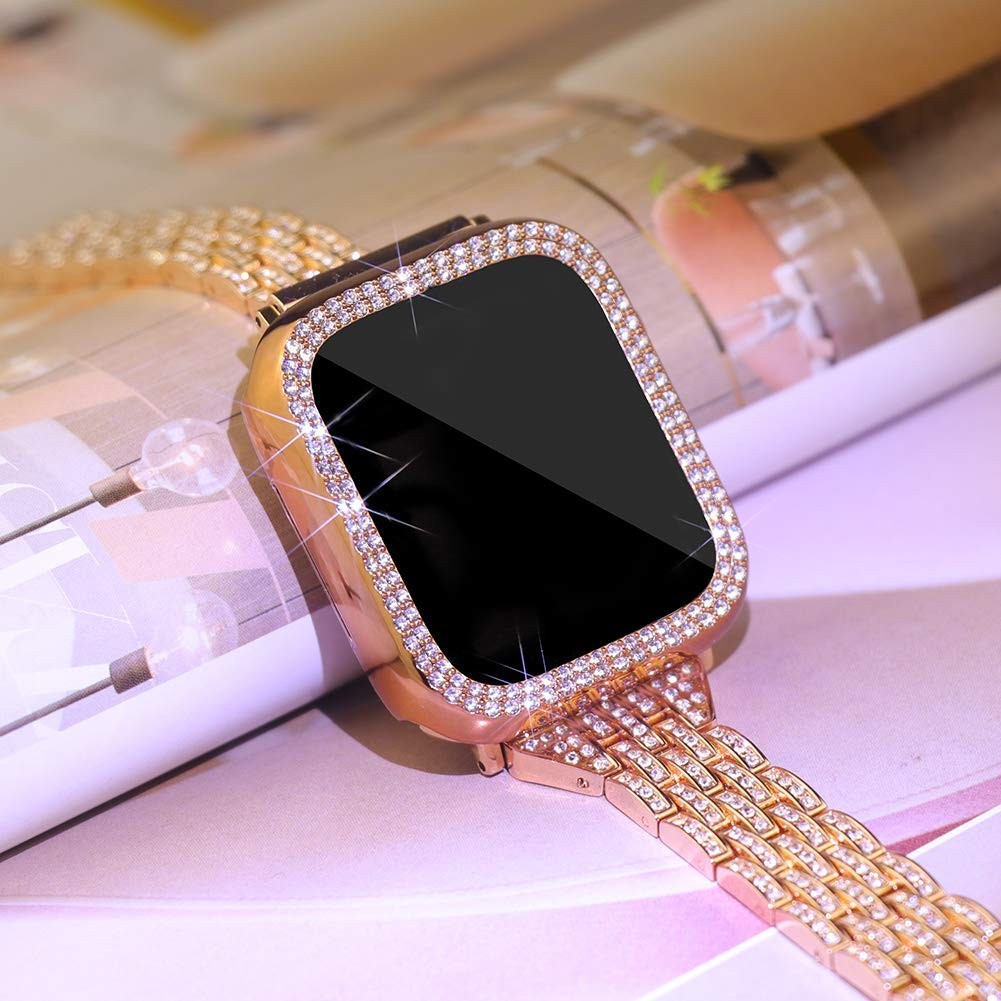 slim diamond strap for apple watch band 40mm 41mm 38mm 45mm 44mm 42mm 38mm metal watchband iWatch serie 3 4 5 6 se 7 bracelet