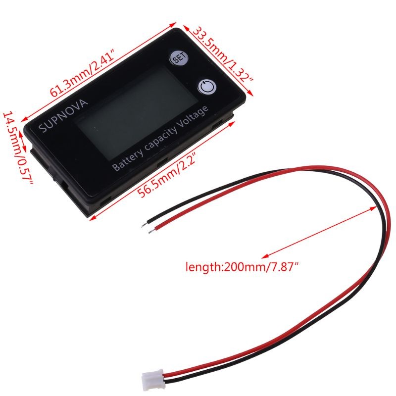 DC 8V-100V LiFePO4 Lithium Lead Acid Battery Capacity Indicator