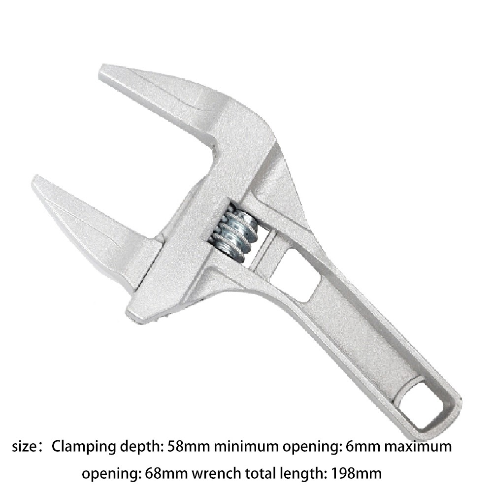 Portable Universal Wrench Adjustable Aluminum Alloy Opening Spanner Repair Tools For Water Pipe Bathroom Accessories Screw