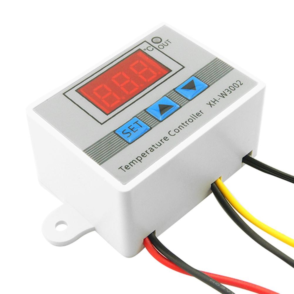 Easily Carry Temperature Controller 10A Thermostat Control W3002 Digital Switch With Probe Sensor Lightweight Instrumentation