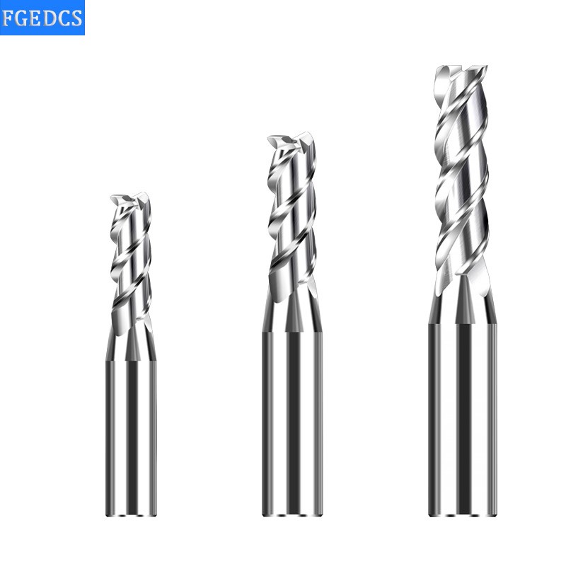 3 Flute End Milling Segment Aluminum 5.1mm 5.2 5.3 5.4 5.5 5.6 5.7 5.8 5.9 6.1 6.5mm Decimal Point Milling Cutter Computer Tools Carbide Cutter