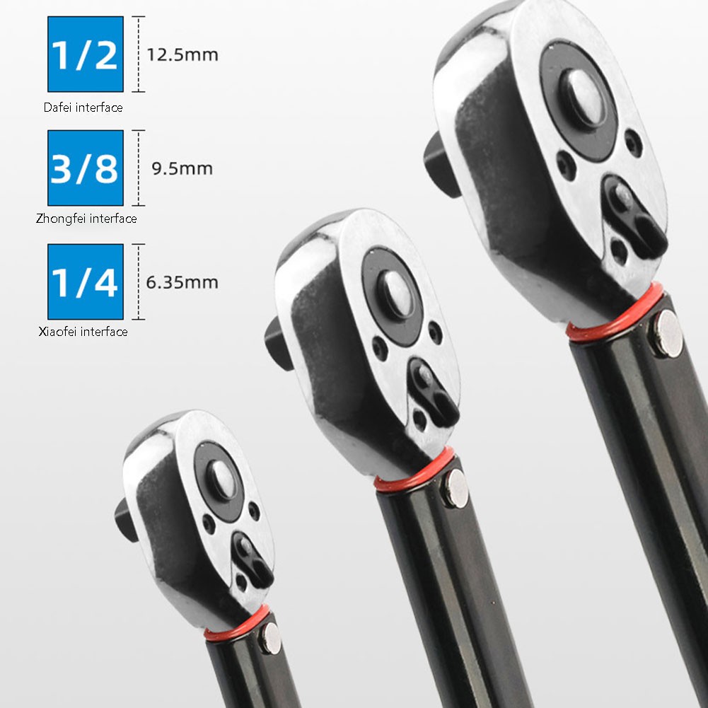 Torque Wrench 5-25N.m / 19-110N.m / 28-210N.m Square Car Motor Bicycle Ratchet Socket Spanner Repair Hand Tools