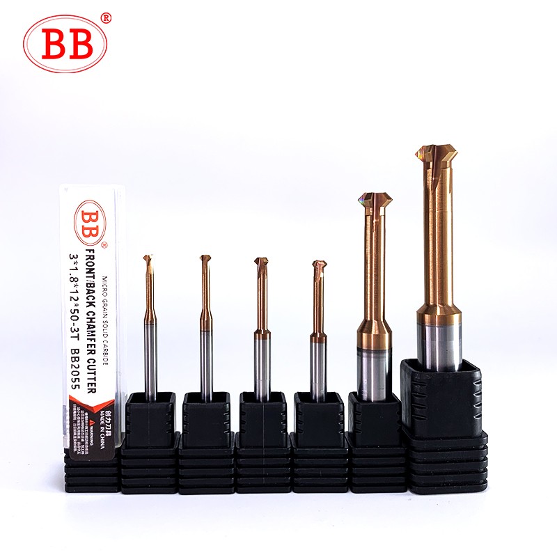 BB Double Front Chamfer Cutter 90 Degree Metal Drill Bit Internal Burr Removal Tool