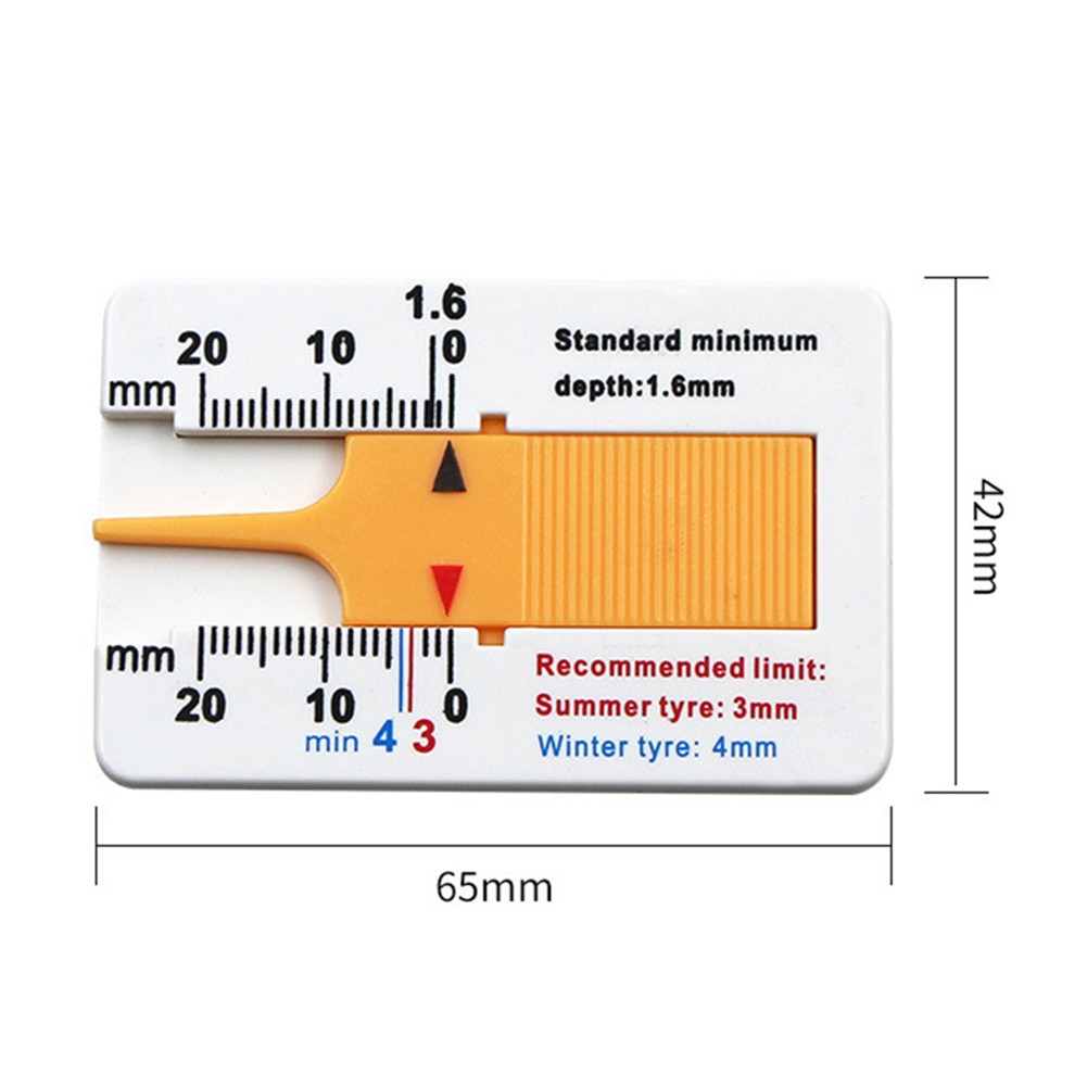 1-8pcs Gauge Gauge Tool Supplies 0-20mm Metal Pointer Auto Car Tire Read Depth Gauge Page Motorcycle