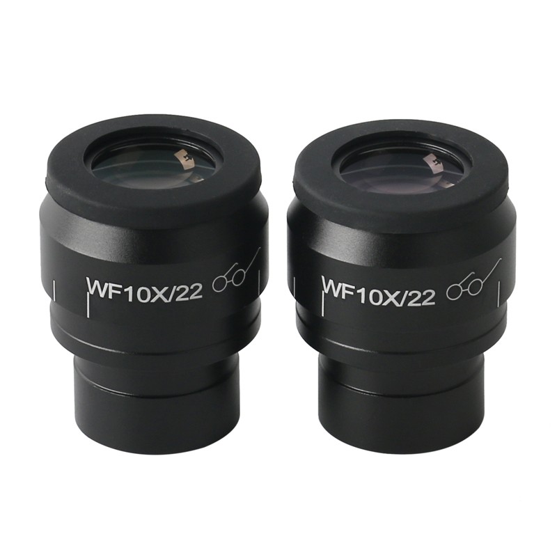 2pcs WF10X WF15X WF20X WF25X WF30X Wide Field Eyepiece for Trinocular Microscope Stereo Microscope 30mm Interface Installation