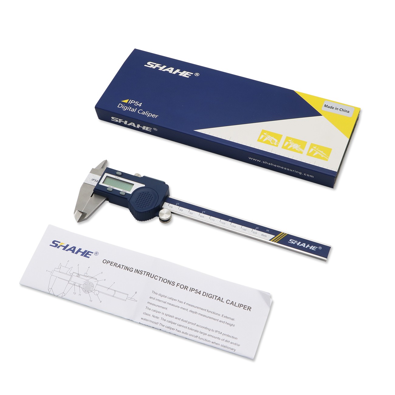 SHAHE New Hardened Stainless Steel 0-150mm Caliper Digital Vernier Caliper Micrometer Electronic Vernier Caliper Measuring Tool