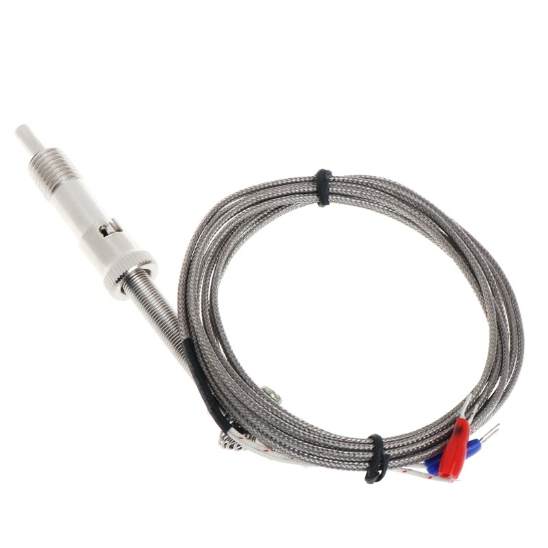 Dropshipping K type thermocouple temperature sensor bayonet compression spring with 2m cable