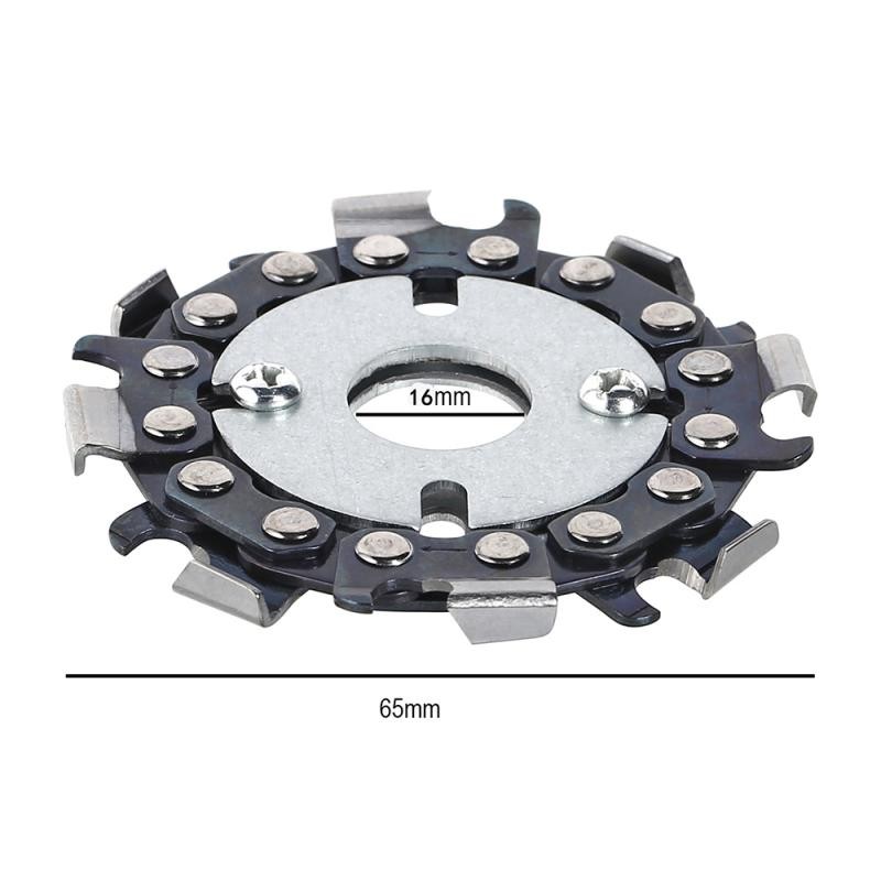 Wood carving cutting disc for angle grinder woodworking chain plate disc angle grinding 16mm 2.5 inch heavy duty 2-in-1