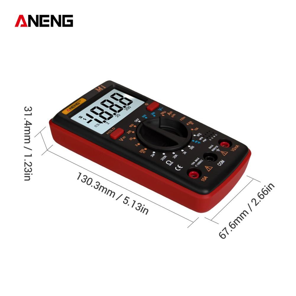 ANENG LCD Backlit Digital Multimeter Voltage/Current/Resistance/NCV Meter