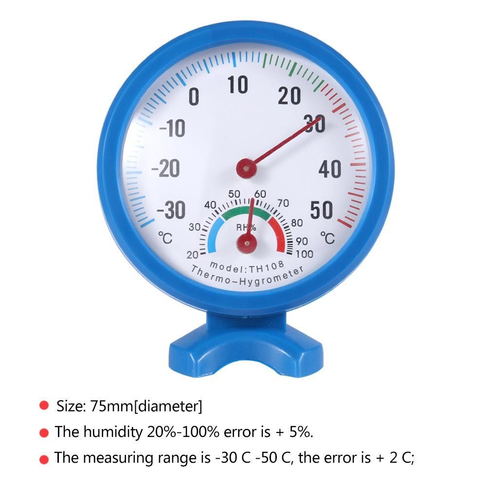 Hygrometer Thermometer Round Mini Shaped Indoor Outdoor Hygrometer Optional Mount Hygrometer Bell Thermometer Home