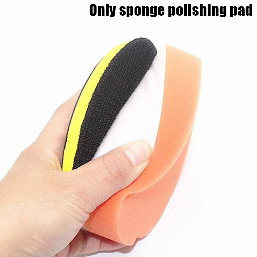 1pc 125mm/5" Flat Sponge Polishing Buffing Pads Waxing Clean for Car Polisher Sponge Polishing Pad Buffing Pad for Car