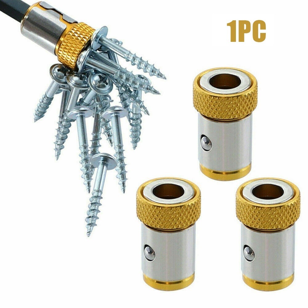 Universal Magnetic Ring 1/4 Metal Screwdriver Bit Magnetic Ring for 6.35mm Shank Anti Corrosion Drill Bit Magnet Strong Ring