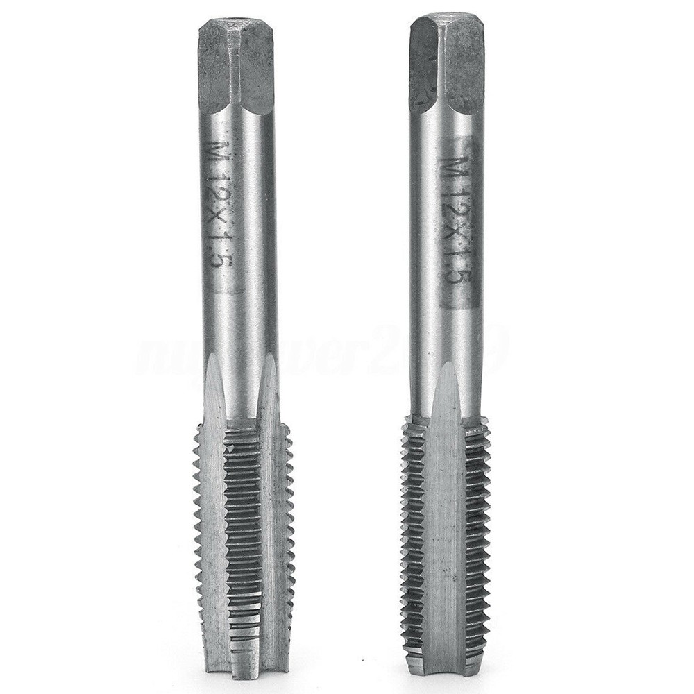 2pcs Hss Right Hand Tap Drill Hand Tools Screw Thread Metric Plug Taps M2 M3 M4 M5 M6 M8 M10 M12 M16 M20 M22 M24 M27 M30