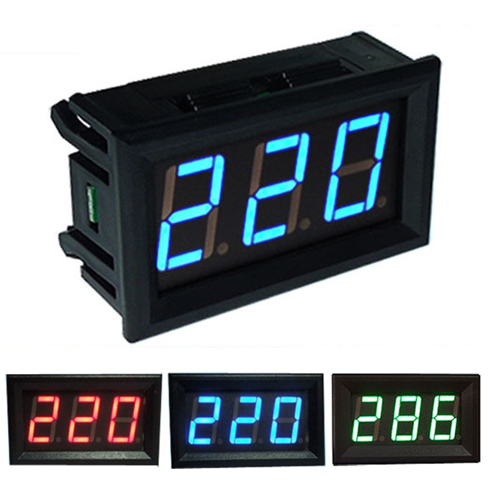 AC70v-500v Universal Precise Digital Display 2 Wire Decimal Measurement Professional Led Head Voltmeter Useful