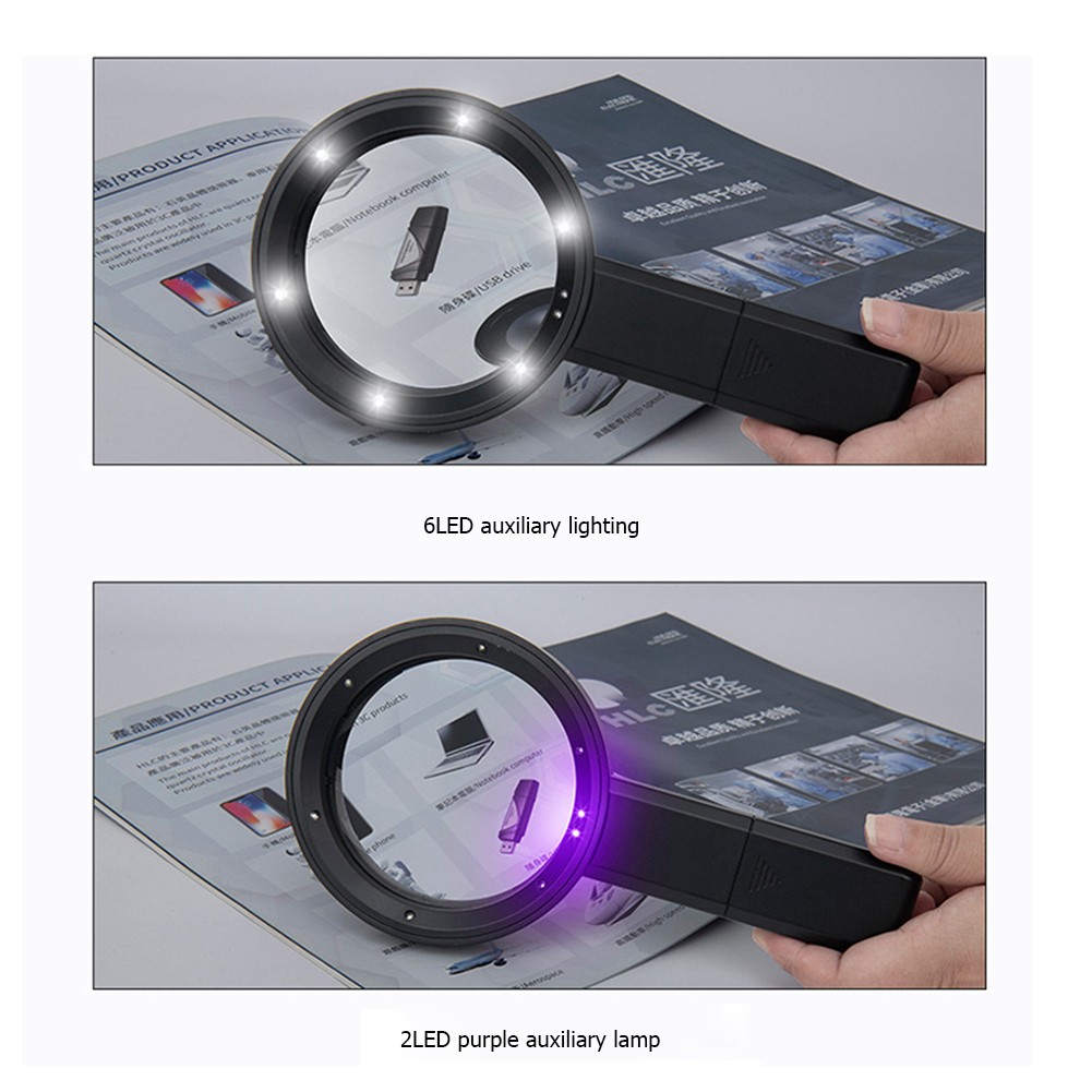 Reading Jewelry Inspection Glass Loupe Reading Handy Magnifier Handheld Reading Magnifying Glass Loupe