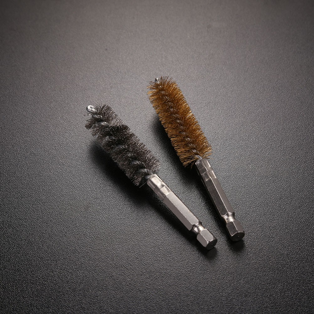 2pcs derusting wire brush stainless steel polishing brush with handle car cleaning wire brush brush machine electric drill accessories