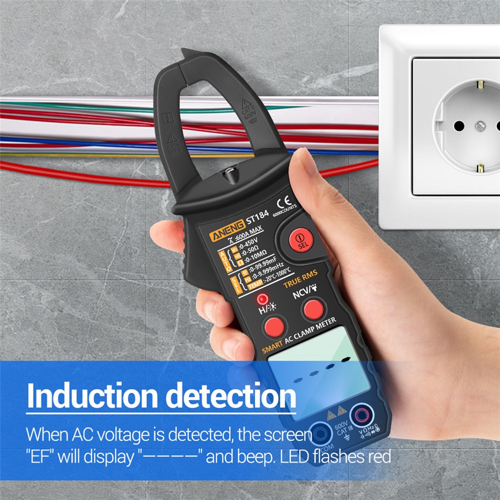 ST184 Digital Multi-data Clamp Hold Manual Strong Hardness Electric Portable Focus AC/DC Ammeter