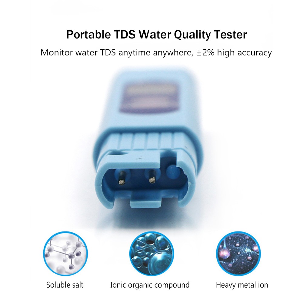 Digital TDS Water Quality Tester Accurate Water Quality Monitor Analyzer for Drinking Water Aquarium Swimming Pool Aquaculture