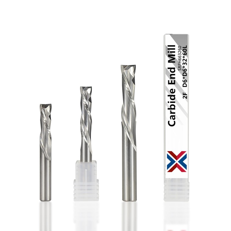 XCAN Up Down Cutter 3.175/4/5/6/8/10mm Shank CNC Router Bit for Woodworking 2 Flute Carbide End Mill Wood Mills Cutter