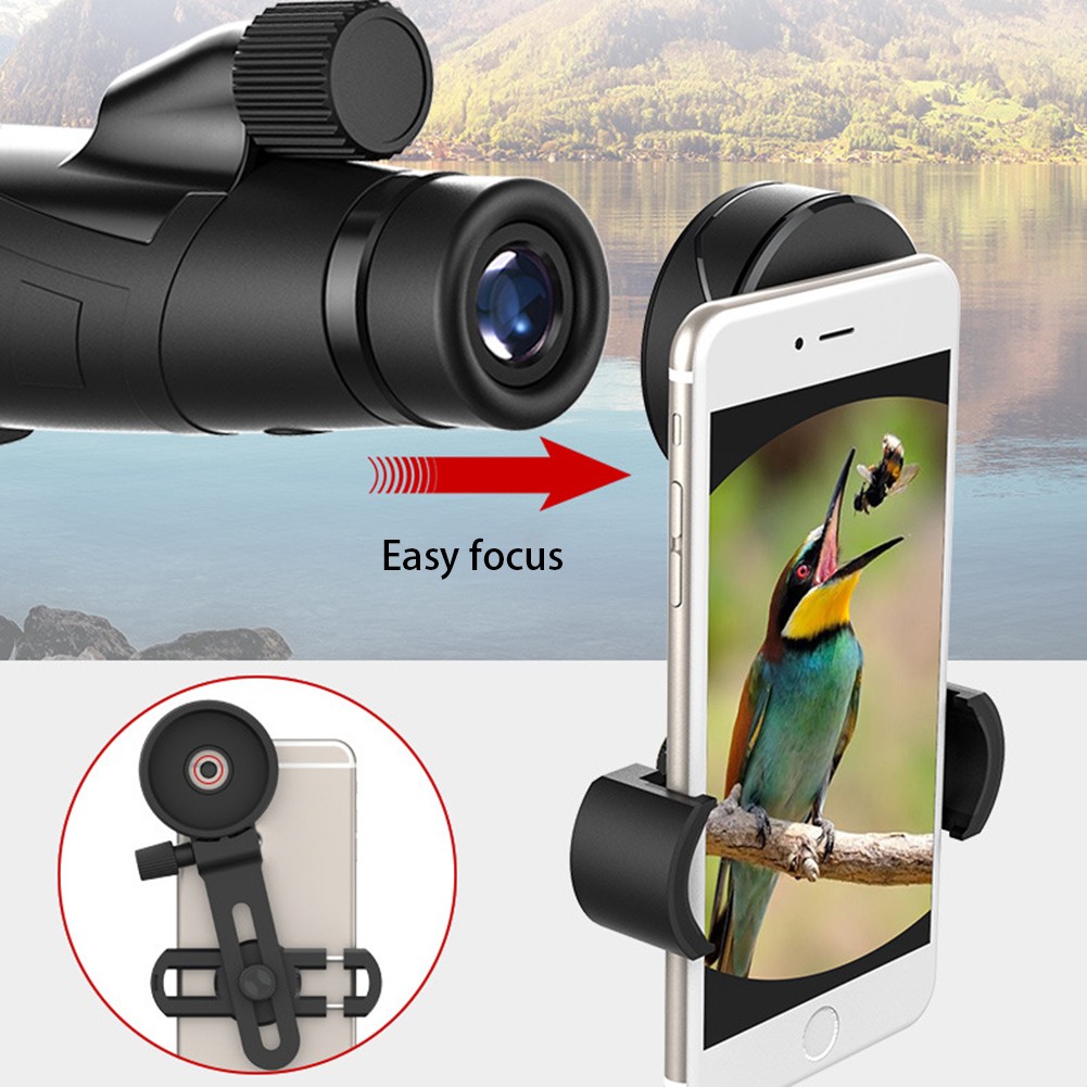 Universal Cell Phone Adapter Clip Mount Binoculars Monocular Spotting Scope Phone Holder Telescope Support Eyepiece Bracket