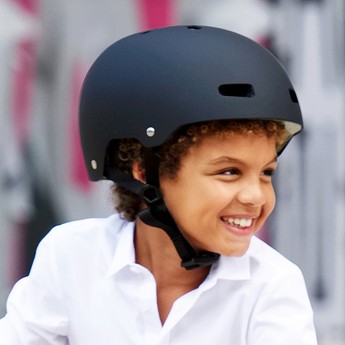 Micro Helmet with Adjustable Buckle Strap Closure