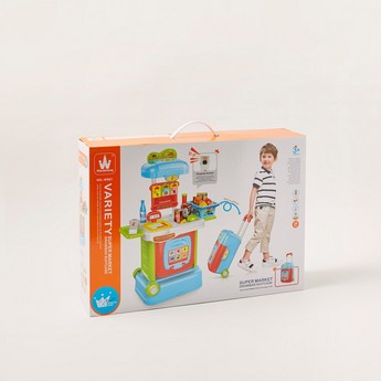 Supermarket Drawbar Suitcase Playset