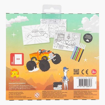 Tiger Tribe Supercars Colouring Pack