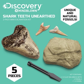 Discovery Shark Teeth Unearthed Mini Excavation Kit