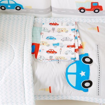 Juniors Car Print 5-Piece Comfortor Set