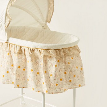 Juniors Printed Bassinet with Canopy