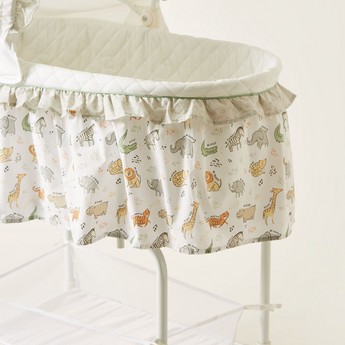 Juniors Printed Bassinet with Canopy