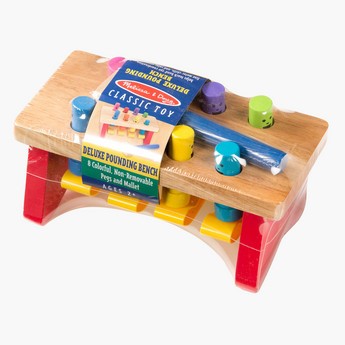 Melissa and Doug Deluxe Pounding Bench Toy