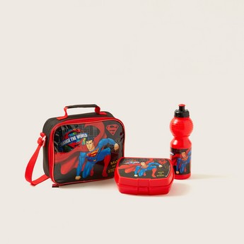 Superman Print 5-Piece Backpack Set - 13 inches