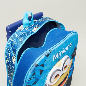 Minions Print 3-Piece Trolley Backpack Set - 16 inches