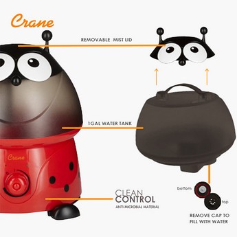 Crane Ladybug Ultrasonic Cool Mist Humidifier