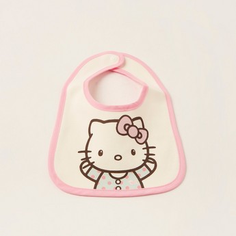 Disney Hello Kitty Print Bib with Snap Button Closure - Set of 6