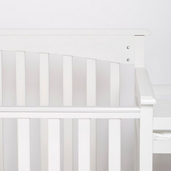 Dream On Me Chloe 3-In-1 Convertible Crib with Changer - Grey