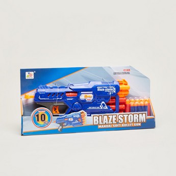 Blaze Storm Manual Soft Bullet Dart Gun Toy Set