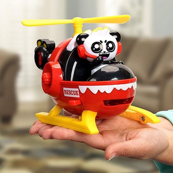 Ryan's World Rescue Helicopter with Combo Panda Toy