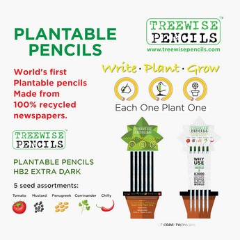 Treewise 5-Piece Plantable Pencil Set