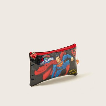 Superman Print 5-Piece Backpack Set - 13 inches