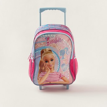 Simba 5-Piece Barbie Print Trolley Backpack Set