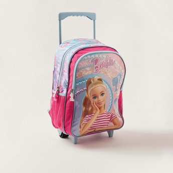 Simba 5-Piece Barbie Print Trolley Backpack Set