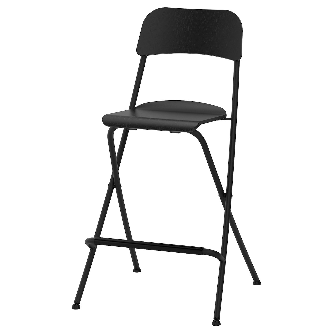 FRANKLIN Bar stool with backrest, foldable